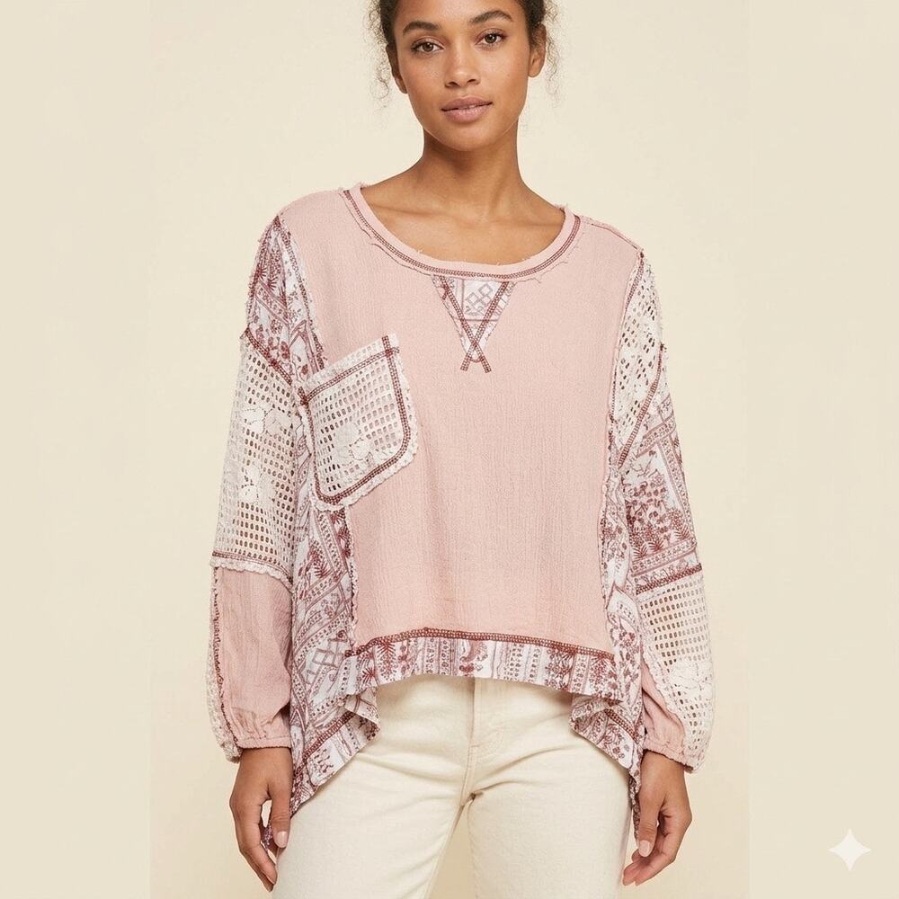 131-Pol Bohemian Top size L / PTP 36”